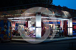 Amusement park animals ride