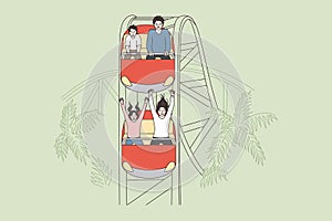 Amusement park and attraction concept