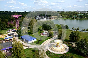 Amusement park in Chorzow, Poland