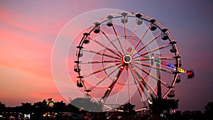 Amusement Park at dusk