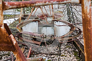 Amusement park. Ghost City. Chernobyl Zone. Nuclear disaster. Abandoned place. Ukraine