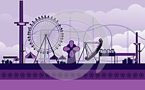 Amusement park illustration