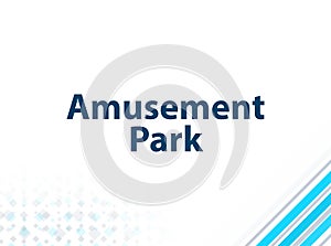 Amusement Park Modern Flat Design Blue Abstract Background