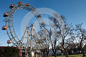 Amusement Park Prater Vienna Ferris Wheel 