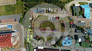 Amusement Park Wladyslawowo Lunapark Aerial View Poland