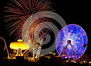 Amusement Ride & Fireworks