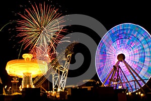 Amusement Ride & Fireworks