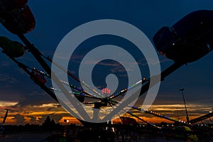 Amusement Ride at Night