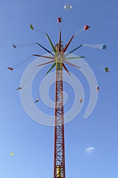 Amusement-Rides and blue sky