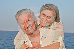 Amusing old couple