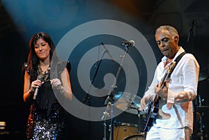 Ana Moura e Gilberto Gil