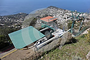 Anacapri - Panorama dalla stazione di arrivo della Seggiovia Monte Solaro