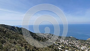 Anacapri - Panoramica del borgo dalla seggiovia