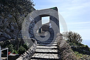 Anacapri - Scalinata di accesso alla cima del Monte Solaro dalla seggiovia