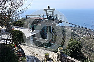 Anacapri - Scorcio della stazione di arrivo della Seggiovia Monte Solaro photo