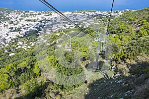 Anacapri Seen from the Chair Lift Up Mount Solaro 2 photo
