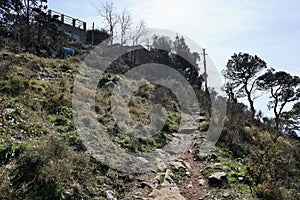 Anacapri - Tratto finale del sentiero pedonale che sale fino alla cima del Monte Solaro