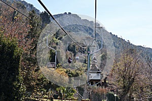 Anacapri - Turisti sulla Seggiovia Monte Solaro