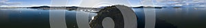 Anacortes Washington USA Panoramic Aerial View of Mount Erie Fidalgo Island