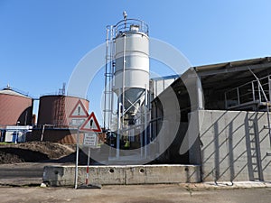 Anaerobic digestion towers in WWTP 4