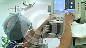 Anaesthesiologist in operation room