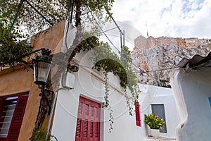 Anafiotika is a scenic tiny neighborhood of Athens, Greece