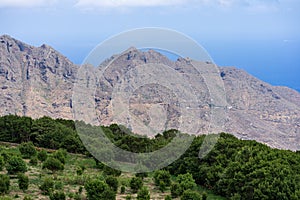 The Anaga massif (Macizo de Anaga). Natural landscape of the north of Tenerife. photo