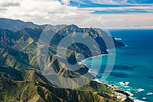 Anaga mountains and Atlatic ocean coast, Tenerife