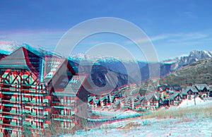 Anaglyph valmeinier 1800 winter