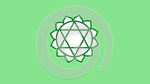 Anahata line icon on the Alpha Channel