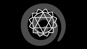 Anahata line icon on the Alpha Channel