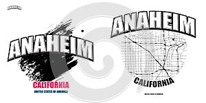 Anaheim, California, two logo artworks photo