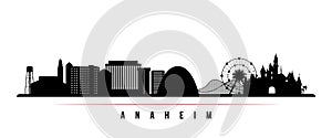 Anaheim skyline horizontal banner.