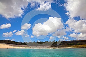 Anakena Beach, Easter Island, Chile