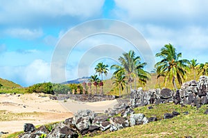 Anakena at Easter Island