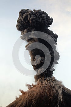 Anakkrakatau stromboli eruption, Sunda Strait Indonesia