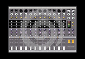 Analog audio mixer