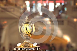 analog clock at the Central Station in New York