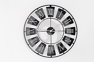 Analog clock on a white background