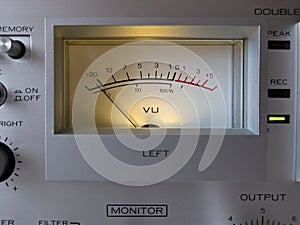 Analog Electronic Signal VU Meter