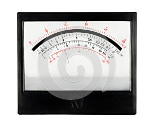 Analog measure tool multimeter scale with pointer