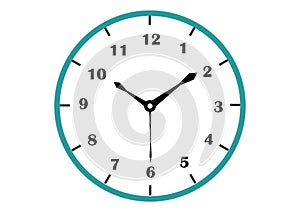 Analog Quartz Wall Clock Illustration with EPS Vector File