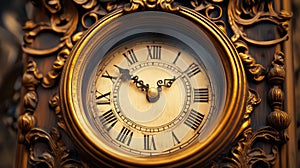 analog scrolling clock