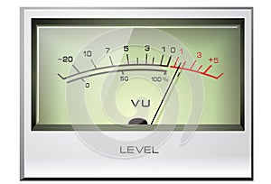 Analog signal VU Meter