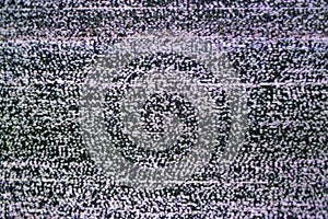 Analog television static background