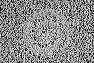 Analog TV CRT kinescope noise Ã¯Â¿Â½ black & white photo