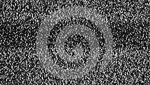Analog TV CRT kinescope noise â€“ black & white