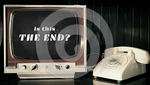 Analog tv rotary phone is the end