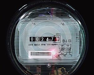 analogue electricity supply meter