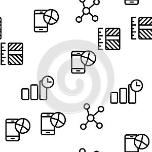 Analyse Element Seamless Pattern Vector